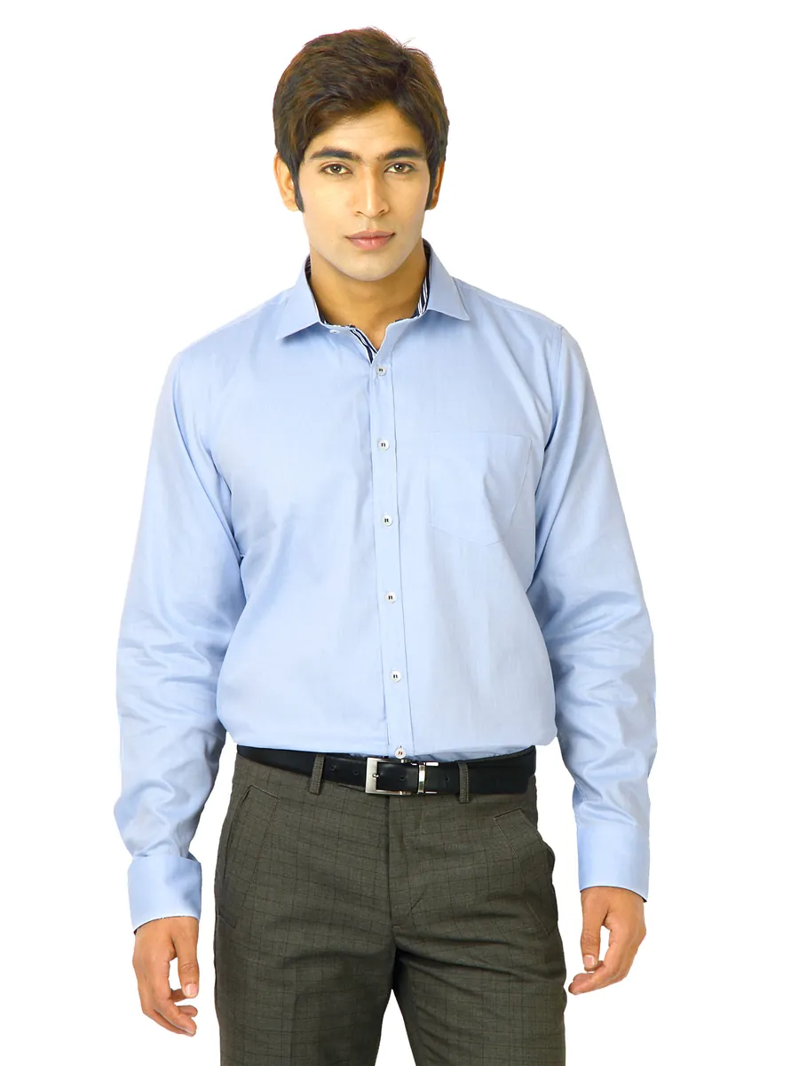 United Colors of Benetton Men Solid Blue Shirts, photo 1