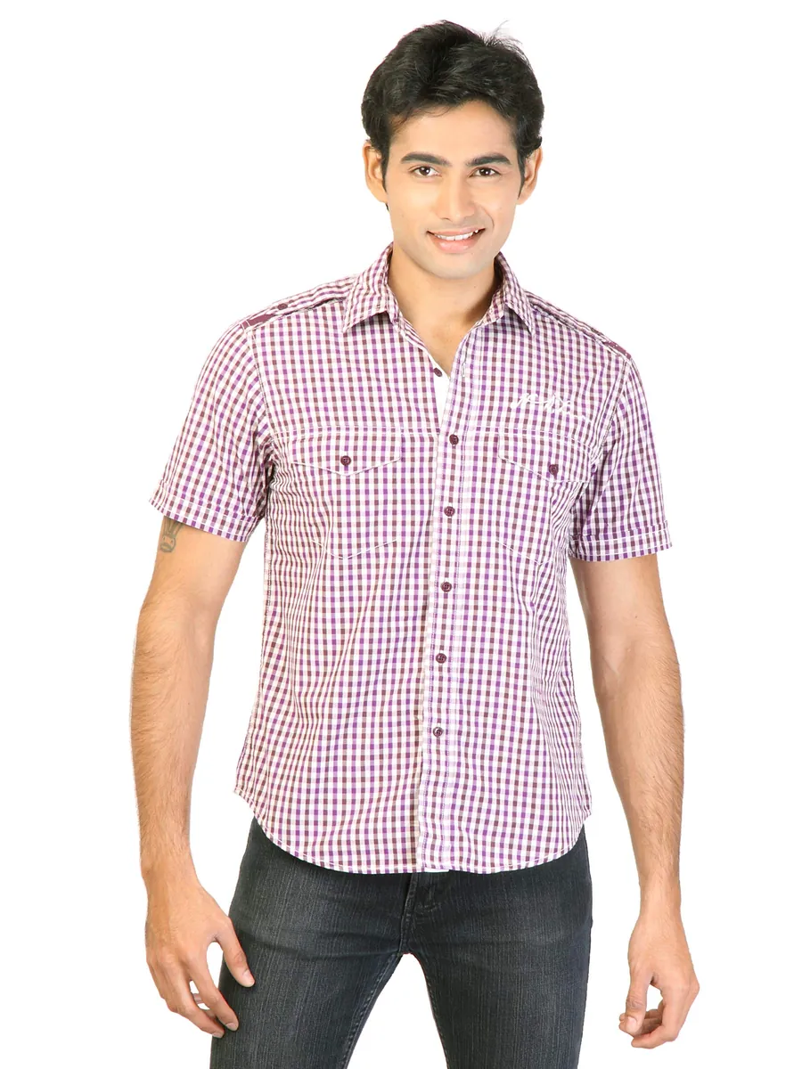 Lee Men Purple Check Shirt, photo 1