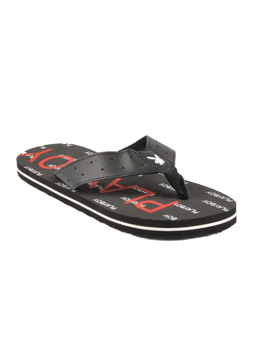 Playboy Men Black Flip Flops, photo 1