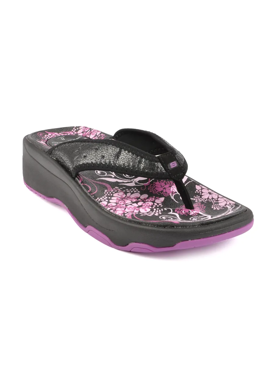 Skechers Women Tone Black Slippers, photo 1