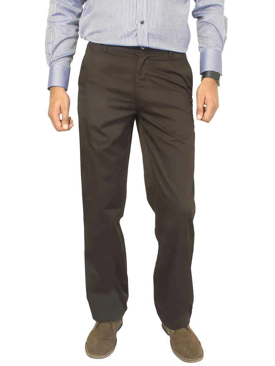 Basics Men Brown Trousers, photo 1