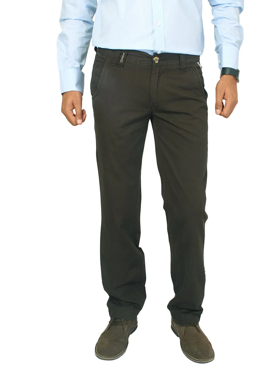 Basics Men Green Trousers, photo 1