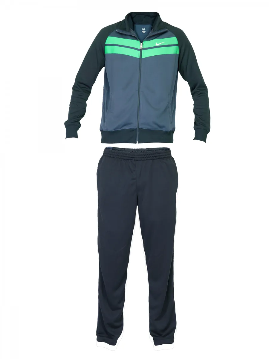 Nike Men Stripe Navy Blue Tracksuits, photo 1
