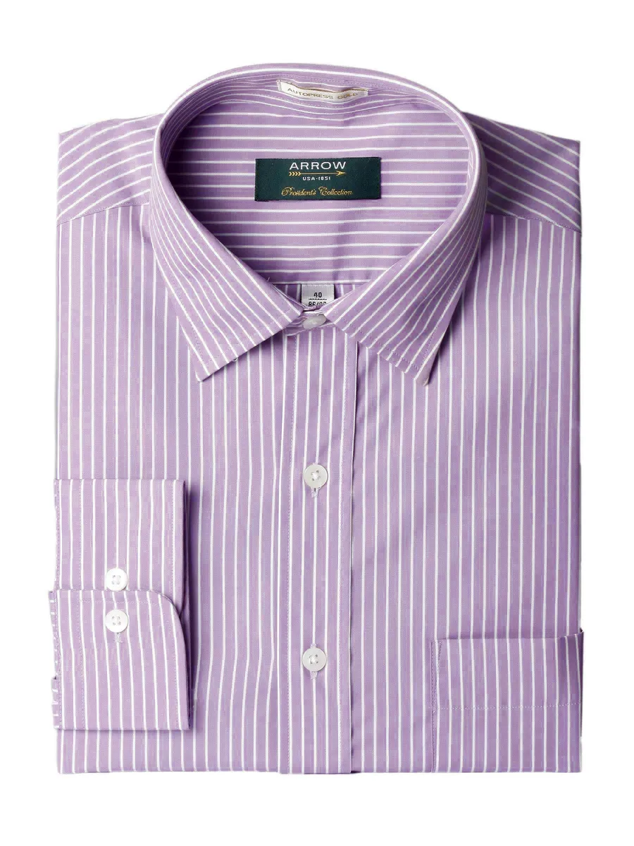 Arrow Men Stripes Lavender Shirts, photo 1