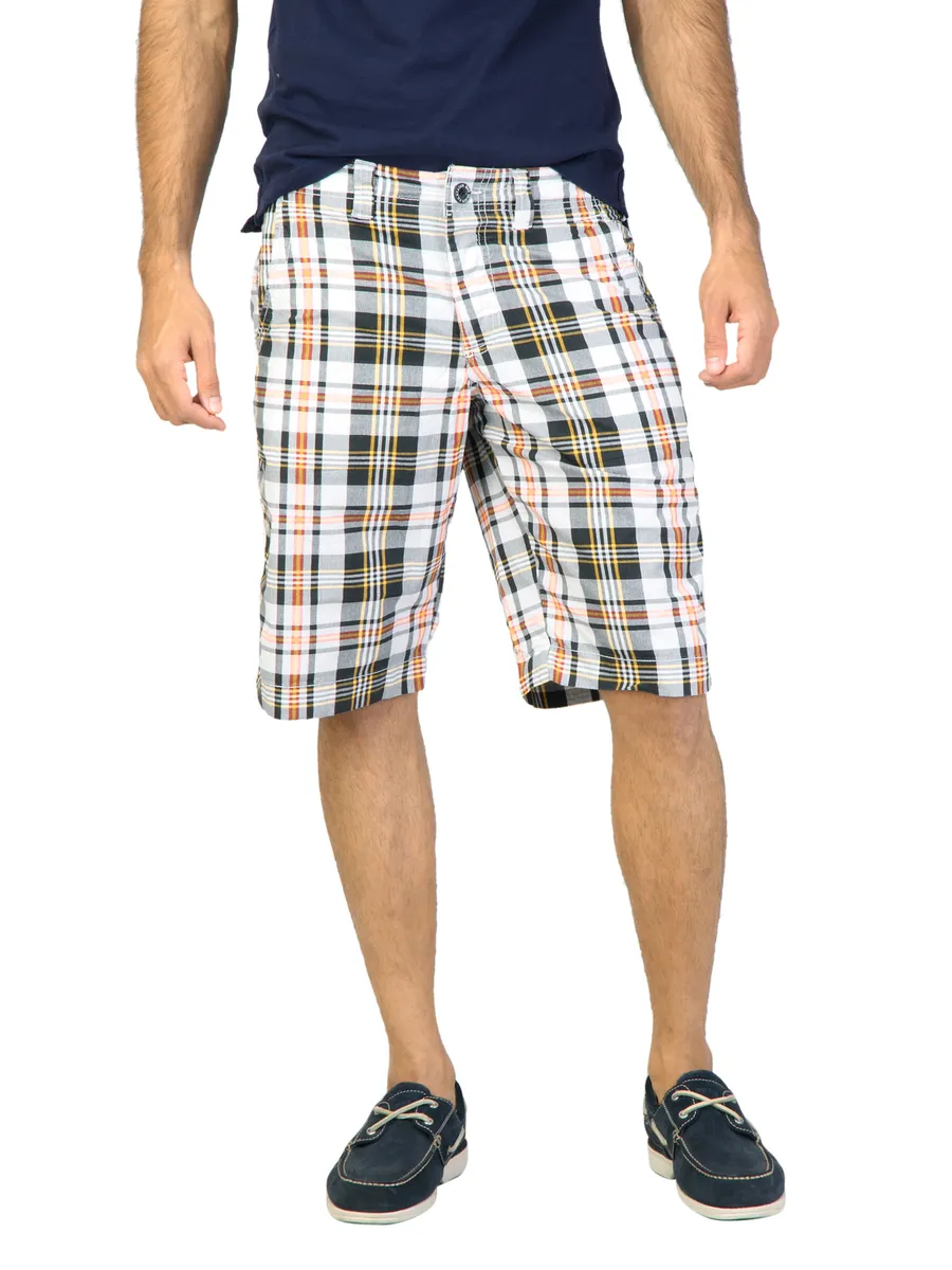 Status Quo Men Check Black Shorts, photo 1