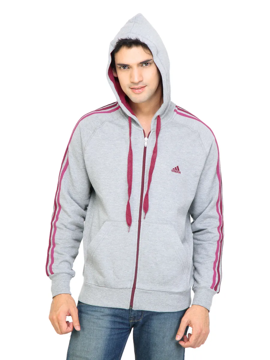 ADIDAS Men Solid Grey Sweatshirts, photo 1