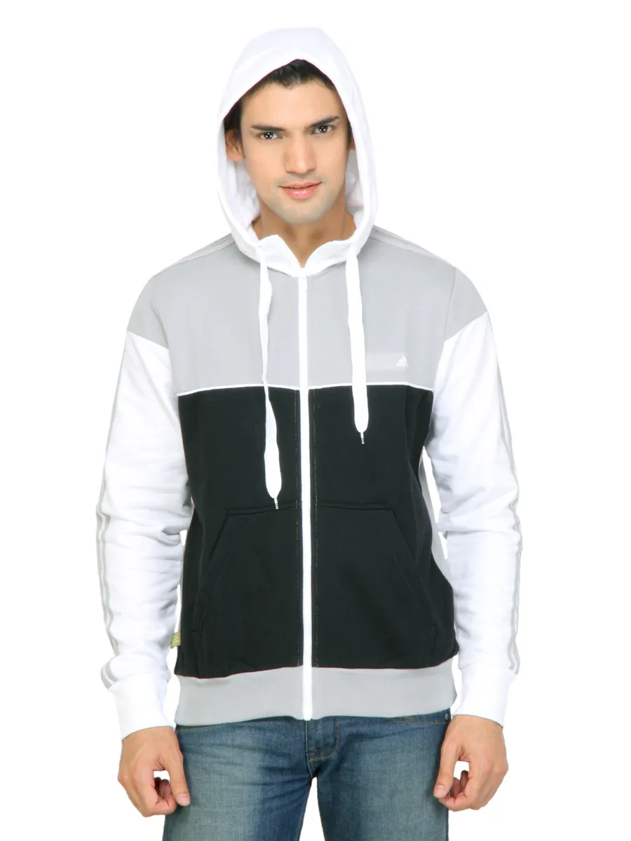 ADIDAS Men Black Grey Colourblock Jackets, photo 1